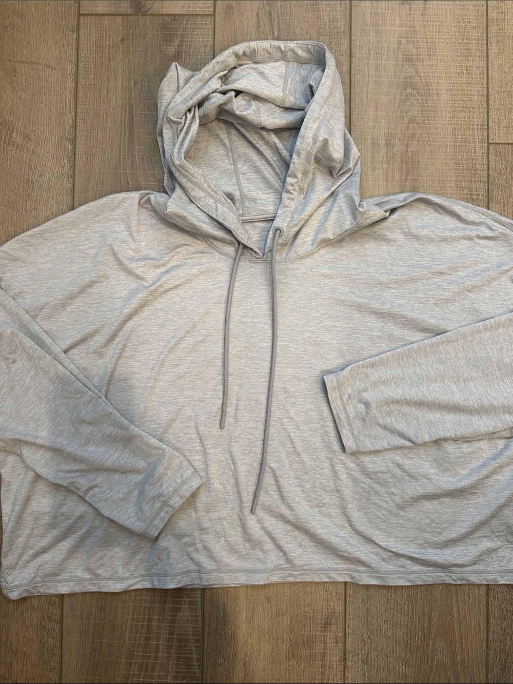Athleta Light Gray Men's Zip-Up Hoodie Sweater